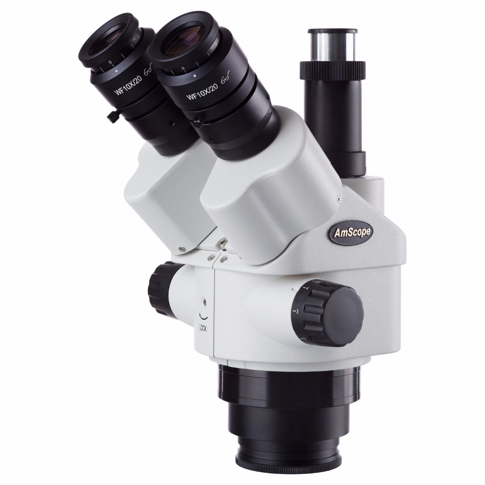 Amscope Microscope Stereo 7X-45X - AmScope 7X-45X 시뮬포컬 삼안 줌 스테레오
