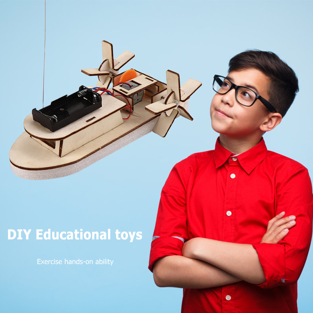 DIY 보트 모델 과학 장난감 어린이 줄기 전기 교육  - Science Project 리뷰 및 가격