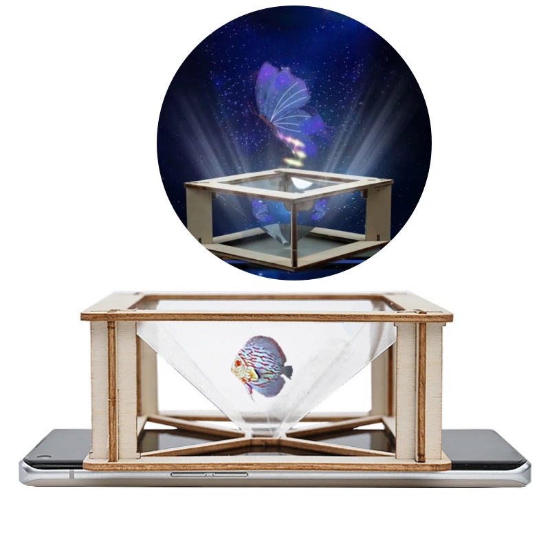 어린이를 위한 DIY 3D 홀로그램 프로젝터 키트 과학 - Science Project 리뷰 및 가격